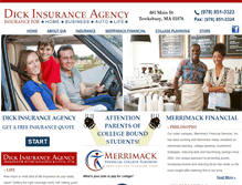 Tablet Screenshot of dickinsuranceagency.com